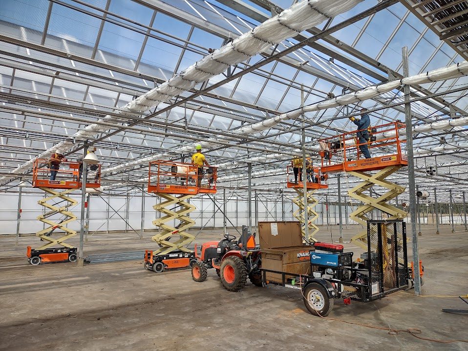 100,000 sq. ft. Industrial Nursery – Integrated Cabling & Roof System, Hillister, TX